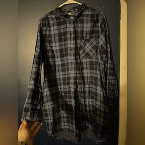 Canyon River Blues Plaid Dress - Black and Blue